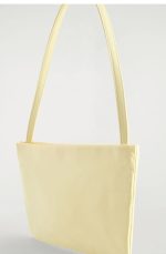 Nylon Shoulder Bag Cream Yellow - Image 4