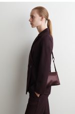 Leather Crossbody Bag Wine Red - Image 3