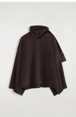 Unisex Loose-fitting Wool Blend Cape For Autumn - Image 3