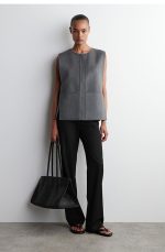 Wool Vest Gray - Image 2