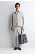 Nylon Large Capacity Tote Bag Gray