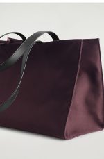 Canvas Mini Tote Bag Purple Plum - Image 4