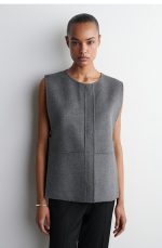 Wool Vest Gray
