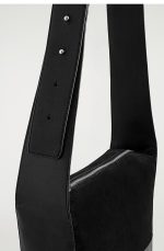 Leather Crossbody Bag Black - Image 4