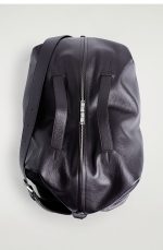 Leather Bowling Bag Brown - Image 3