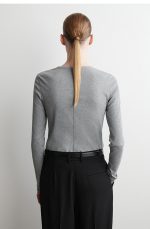 Knitted Round-Neck Top - Image 2