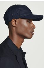 Washed Texture Baseball Cap Navy Blue - Image 2