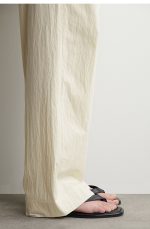 Leather Flip Sandals Black - Image 2