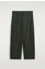 Corduroy Straight Pants Green - Image 3