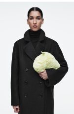 Imitation Fur Fluff Clutch Bag Light Green - Image 2