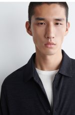 Wool Shirt Navy - Image 2