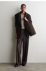 Leather Tote Bag Dark Brown - Image 2