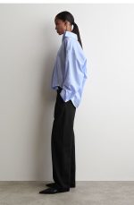 Cotton Collared Shirt Blue - Image 2