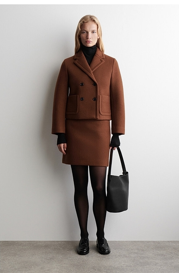 O1CN01WGdazD1u7vvLAsiY9-4101595991 Double-Breasted Jacket Brown - Image 1