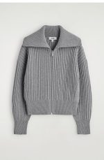Knitted Jacket Gray - Image 3