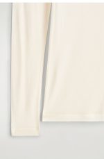 Silk Long-Sleeve Top Cream - Image 4