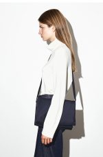 Zip Crossbody Bag Navy Blue - Image 2