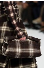 Folding Clutch Burgundy/plaid - Image 2
