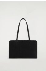 Suede Bowling Bag Black