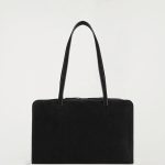 Suede Bowling Bag Black