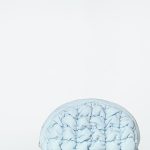 Quilted Texture Mini Pendant Bag Light Blue