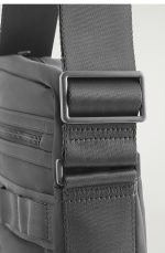 Nylon Messenger Bag Gray - Image 4