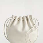 Leather Messenger Bag White