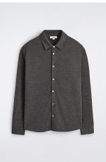 Wool Shirt Gray - Image 3