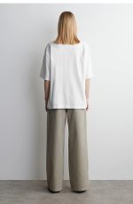 Round-Neck Shirt White - Image 2