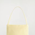 Nylon Shoulder Bag Cream Yellow