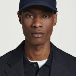 Washed Texture Baseball Cap Navy Blue