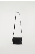 Leather Crossbody Bag Black