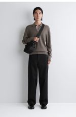 Nylon Messenger Bag Black - Image 2