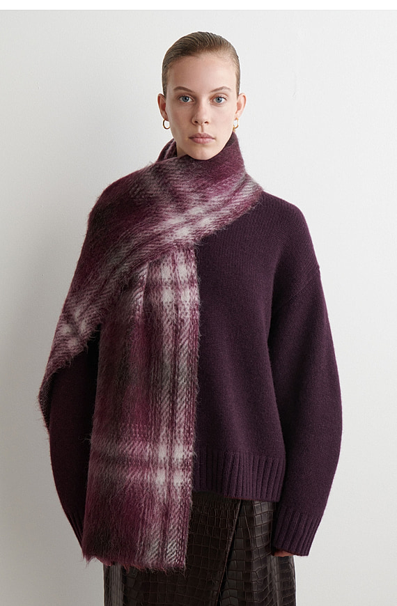 O1CN01fBfXfd1u7vvAVWK58-4101595991 Alpaca Blend Plaid Scarf Wine Red - Image 1