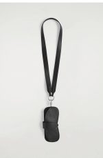 Leather Lanyard Sunglasses Case Black - Image 3