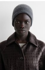 Neutral And With Cashmere Knitted Folding Cap