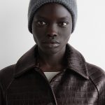 Neutral And With Cashmere Knitted Folding Cap