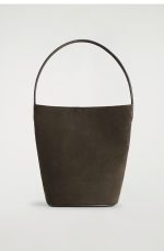 Leather Tote Bag Dark Brown - Image 4