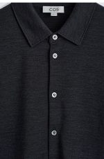Wool Shirt Navy - Image 4