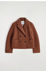 Double-Breasted Jacket Brown - Image 3