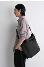 Nylon Messenger Bag Black - Image 3