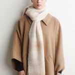 Alpaca Blend Plaid Scarf Beige