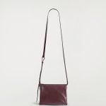 Leather Crossbody Bag Wine Red