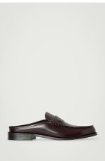 Leather Mule Shoes Red - Image 3