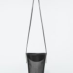 Mini Mesh Drawstring Bucket Bag Black Spring & Fall Wear