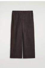 Corduroy Wide-Leg Pants Brown - Image 3