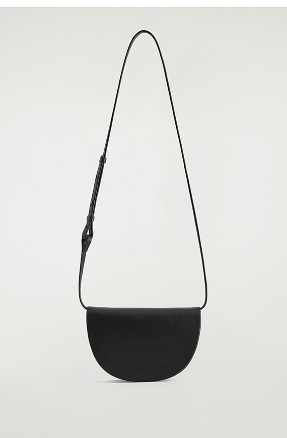 O1CN01mGQ8dJ1u7vtr6RO8s_!!4611686018427380567-0-item_pic Elegant Commuter Spaghetti Strap Black Leather Saddle Bag Me - Image 1