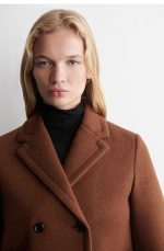 Double-Breasted Jacket Brown - Image 2