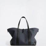 Wool Blend Medium Commuter Bag Gray Arrival