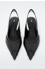 Hole Vamp Dew Heel High Heels Black - Image 3